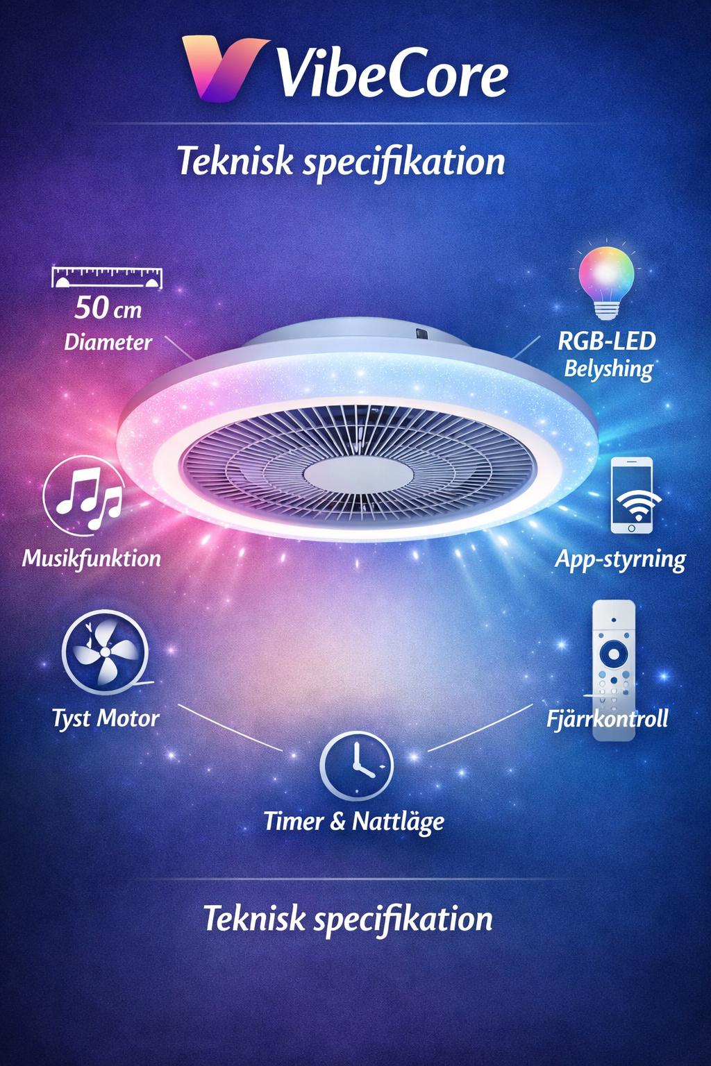 VibeCore smart fan
