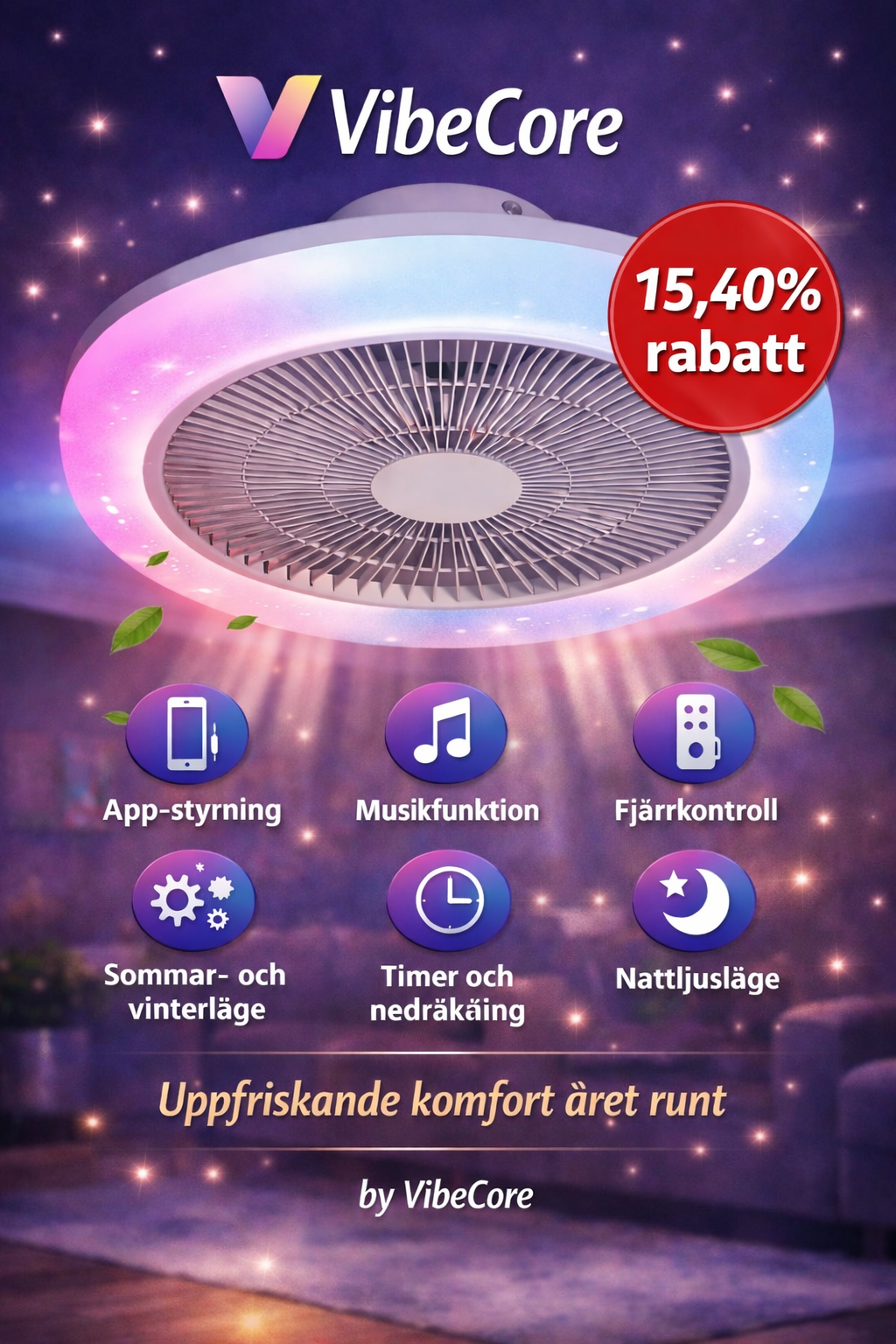 VibeCore smart fan
